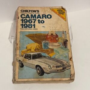 VINTAGE Chilton 6735 Chevy Camaro 1967-1981 Repair Manual Paperback Damaged